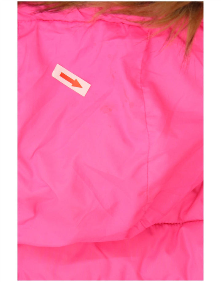 Giacca imbottita con cappuccio da donna Superdry UK 14 Large Pink Poliestere