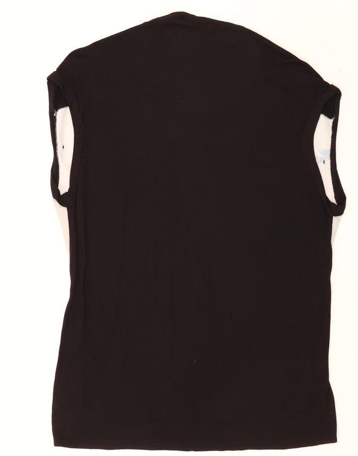 Camicetta senza maniche da donna Oasis UK 12 Viscosa color block medio nero