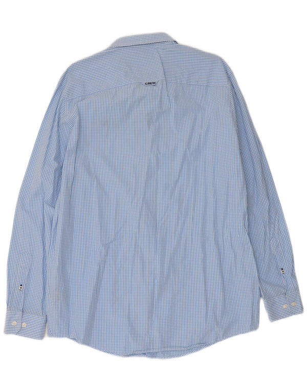 Crew Clothing Camicia da uomo dalla vestibilità classica XL in cotone a quadretti blu