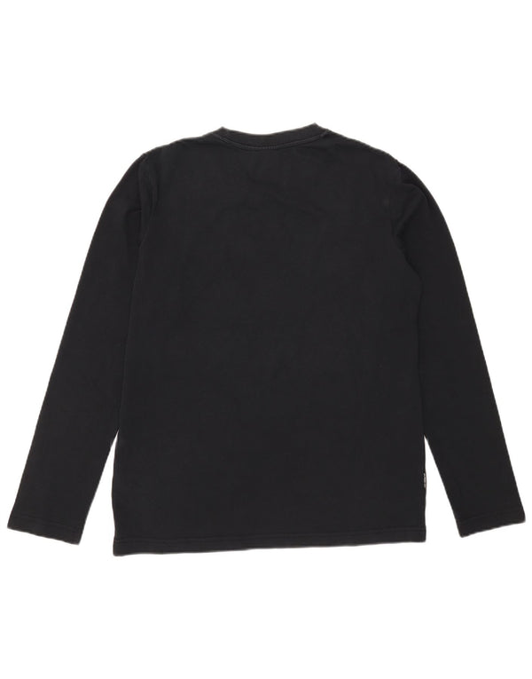Adidas Uomo Graphic Top Manica Lunga Medio Blu Navy