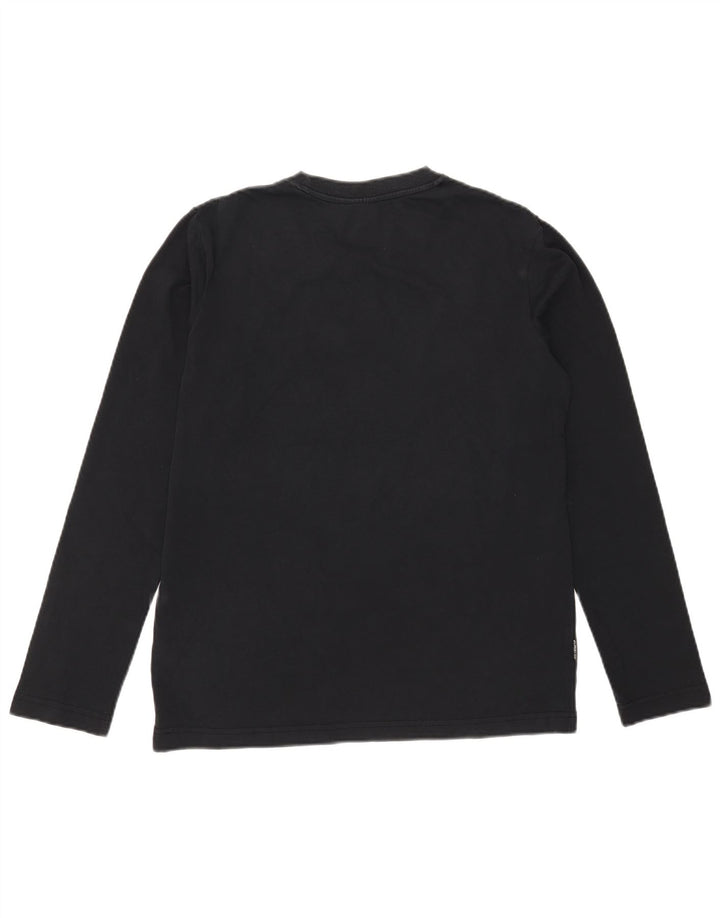 Adidas Uomo Graphic Top Manica Lunga Medio Blu Navy