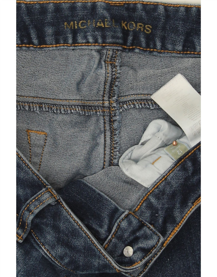 MICHAEL KORS Womens Slim Jeans US 12 Large W34 L28 Blue Cotton Vintage Michael Kors and Second-Hand Michael Kors from Messina Hembry 