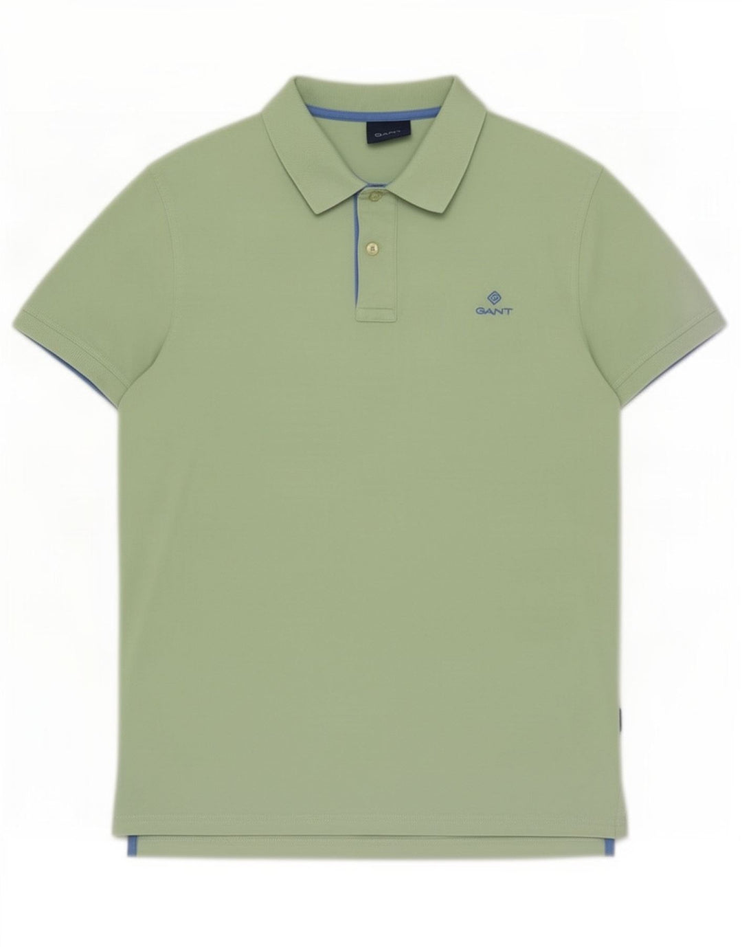 Polo da uomo Gant in cotone verde medio