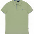 Polo da uomo Gant in cotone verde medio