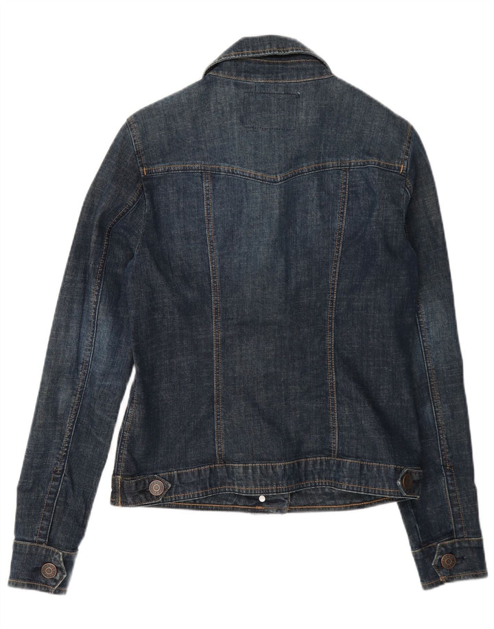 Giacca di jeans da donna Guess UK 8 Small Blu Navy Cotone