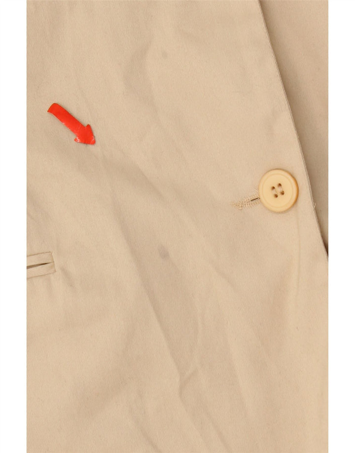 Giacca blazer da donna a 2 bottoni Balloon UK 18 XL Cotone beige