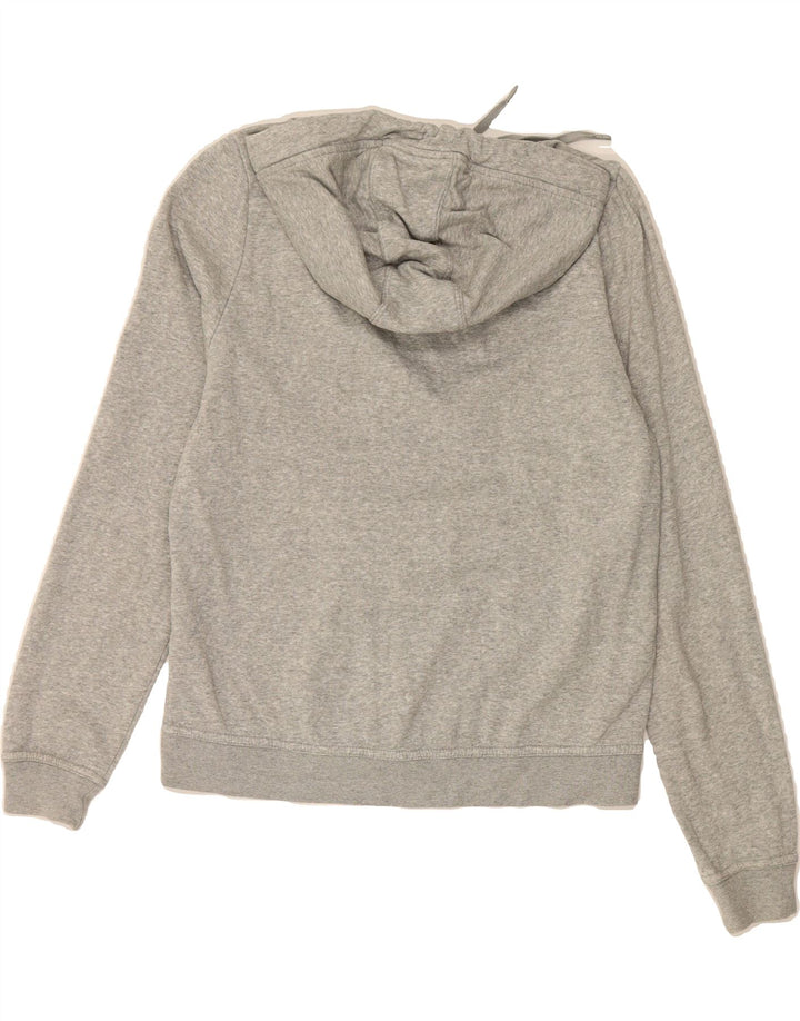 NIKE Womens Zip Hoodie Sweater UK 14 Medium Grey Cotton Vintage Nike and Second-Hand Nike from Messina Hembry 
