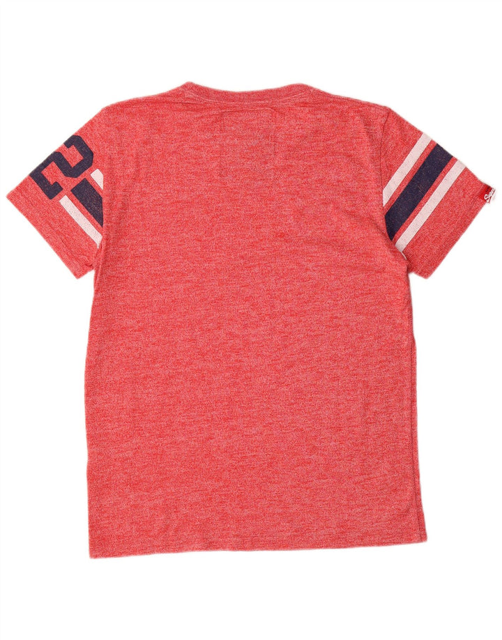 T-shirt grafica da uomo Superdry Top in cotone rosso medio