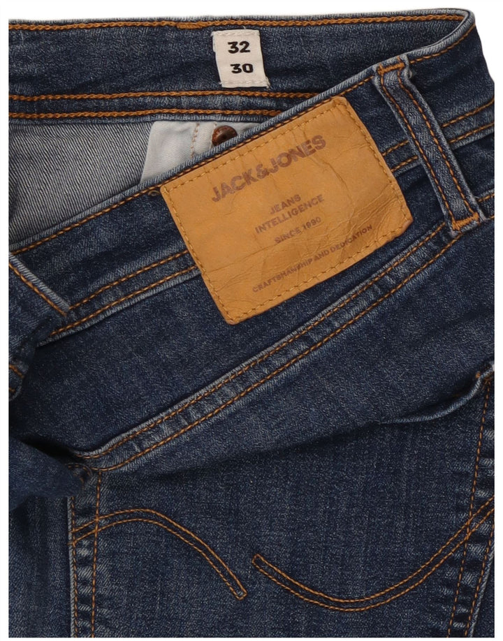 Jeans slim da uomo Jack & Jones W32 L30 cotone blu