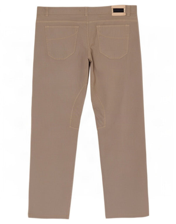 SIVIGLIA Pantaloni casual da equitazione dritti da uomo W40 L30 Cotone gessato grigio