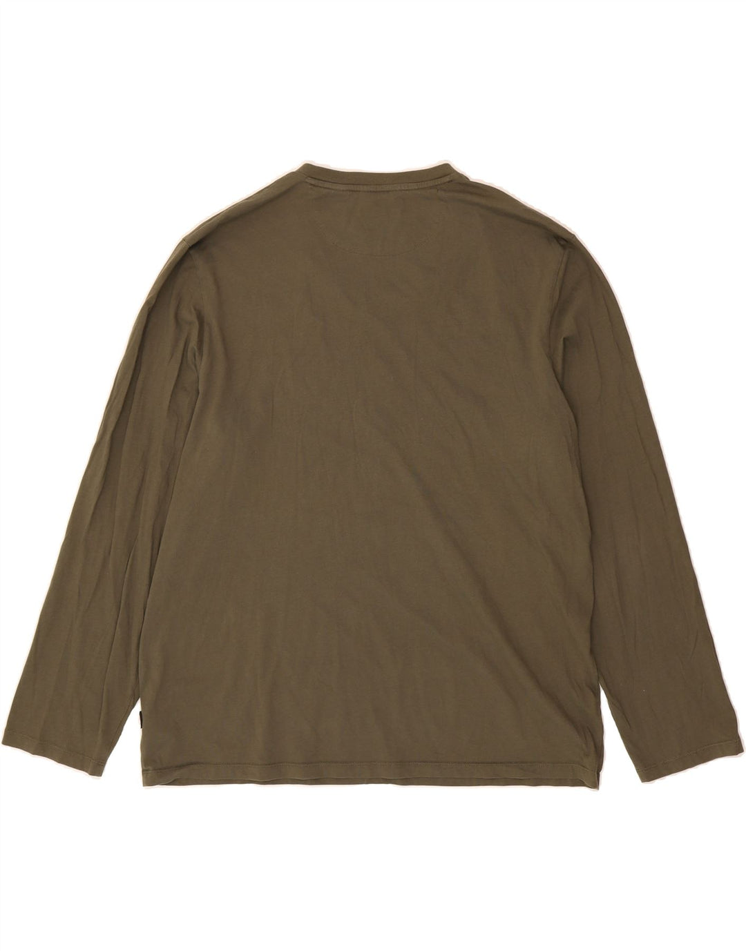 CALVIN KLEIN Mens Top Long Sleeve 2XL Green Cotton Vintage Calvin Klein and Second-Hand Calvin Klein from Messina Hembry 