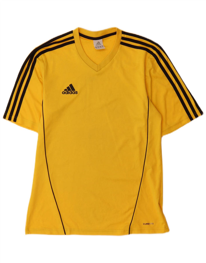 T-shirt Adidas Climalite da uomo Top color giallo medio
