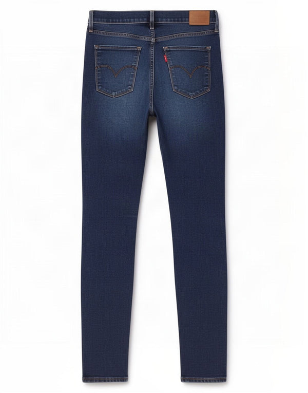 Levi's Donna 311 Shaping Skinny Jeans W28 L30 Blu Navy Cotone