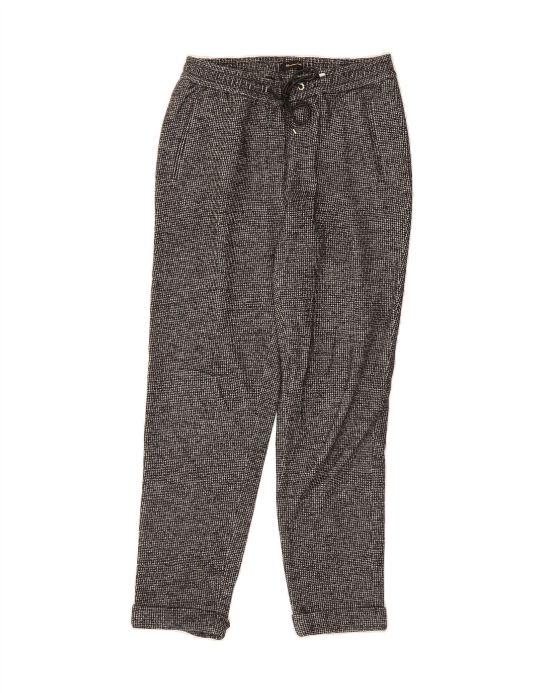 MASSIMO DUTTI Womens Casual Trousers EU 38 Small W28 L28 Grey Houndstooth Vintage Massimo Dutti and Second-Hand Massimo Dutti from Messina Hembry 