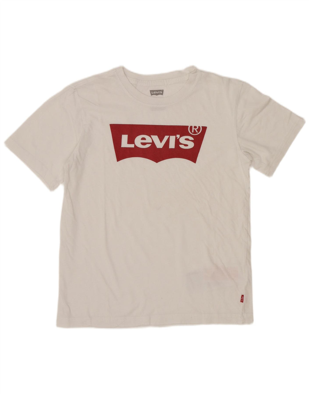 T-shirt grafica da ragazzo Levi's Top 13-14 anni in cotone bianco