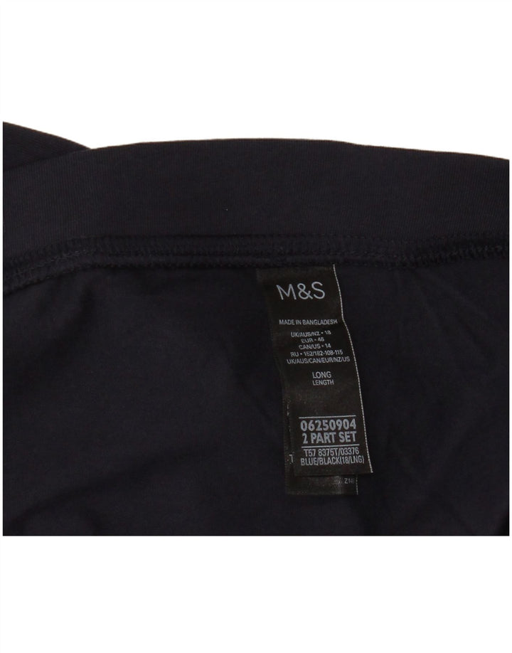 Leggings da donna Marks & Spencer UK 18 XL Cotone blu navy