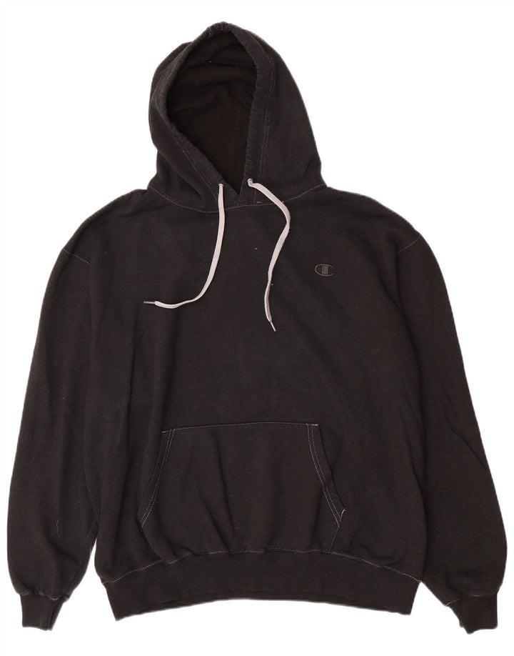Felpa con cappuccio da uomo Champion XL nera