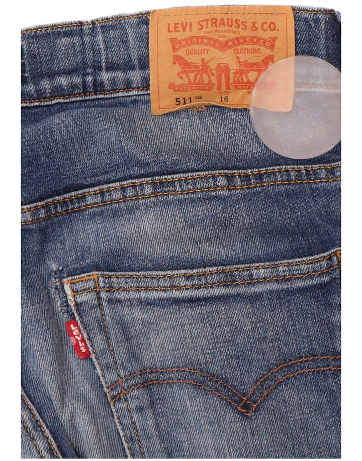 Levi's Ragazzi 511 Jeans Slim 15-16 anni W30 L32 Blu