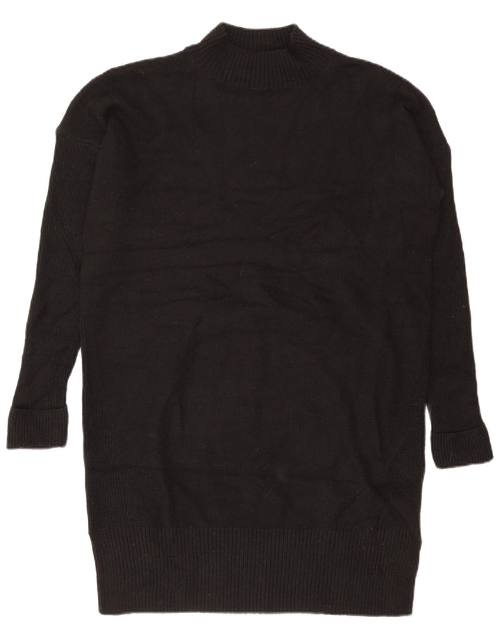 Abito maglione da donna Fat Face UK 12 Poliestere nero medio