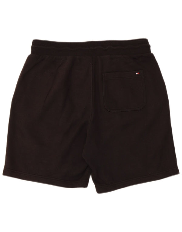 Pantaloncini sportivi grafici da uomo Tommy Hilfiger cotone medio nero