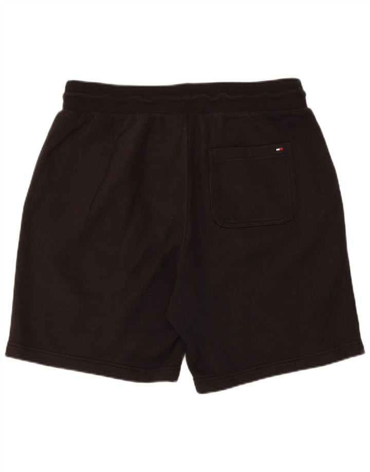 Pantaloncini sportivi grafici da uomo Tommy Hilfiger cotone medio nero