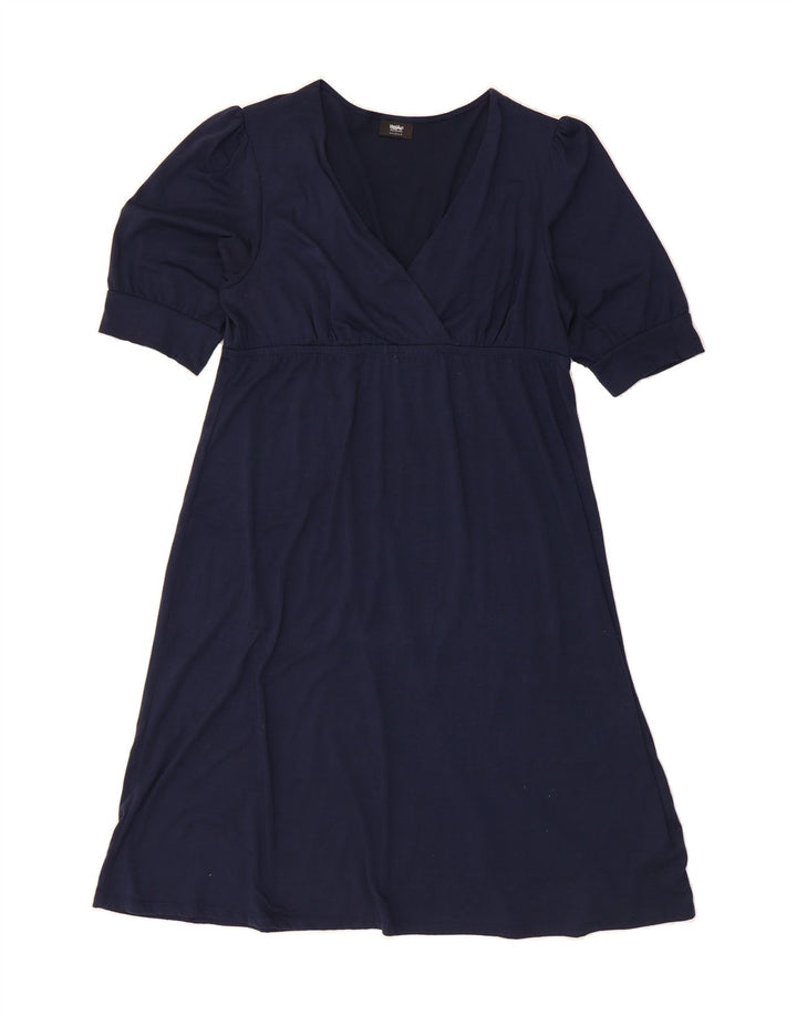 MOSSIMO Womens A-Line Dress UK 16 Large Navy Blue Polyester Vintage Mossimo and Second-Hand Mossimo from Messina Hembry 