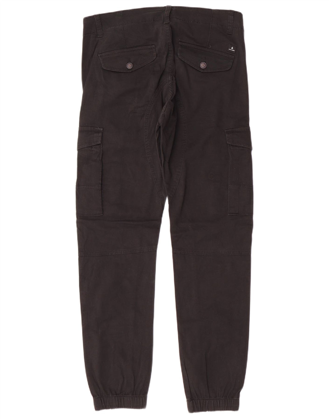 JACK & JONES Pantaloni cargo affusolati Paul da uomo W31 L32 classici in cotone nero