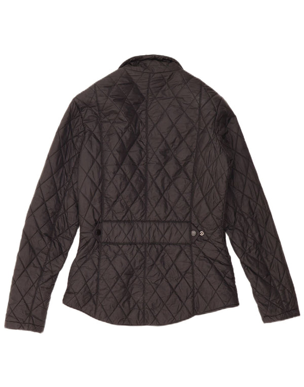 Giacca trapuntata da donna BARBOUR UK 8 Small nera in poliammide