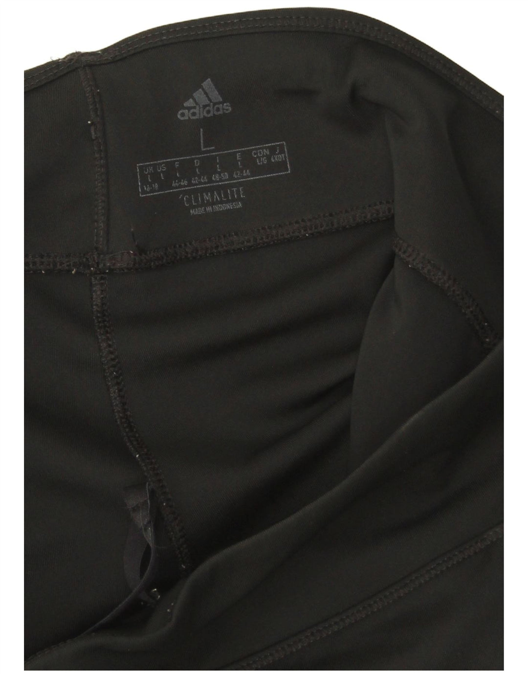 Leggings Adidas Climalite Capri da donna UK 16/18 Large Nero Poliestere