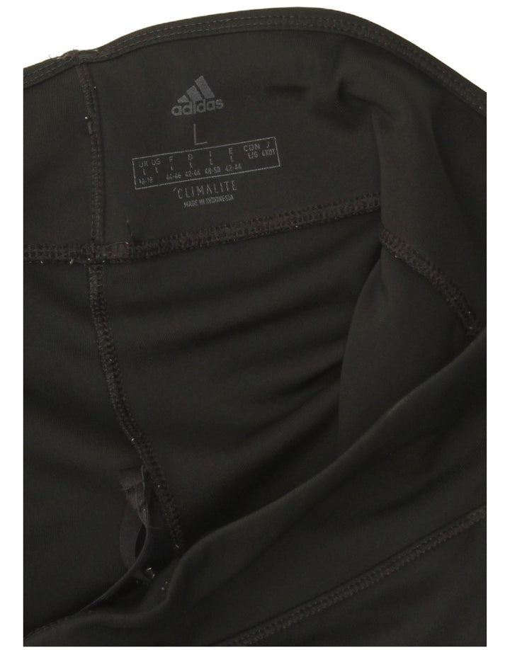 Leggings Adidas Climalite Capri da donna UK 16/18 Large Nero Poliestere