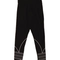 Leggings grafici da donna Adidas UK 8 piccoli cotone nero