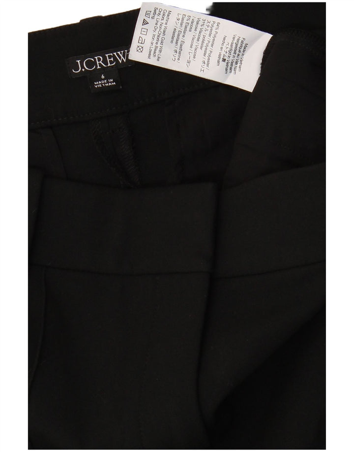 Pantaloni chino dritti da donna J. CREW US 6 Medium W30 L31 Poliestere nero