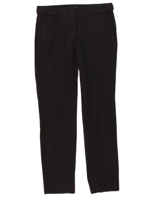 Pantaloni chino slim da donna Massimo Dutti EU 38 Small W28 L27 Cotone nero