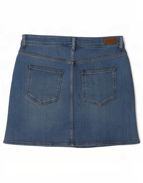 Fat Face Minigonna in denim Hope da donna UK 12 media W32 cotone blu