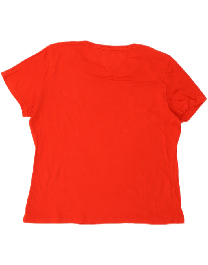 Maglietta da donna Tommy Hilfiger Top UK 14 grande rossa