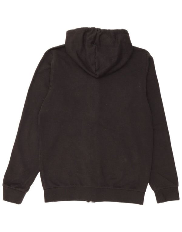 Maglione con cappuccio e zip Adidas da uomo piccolo in cotone nero