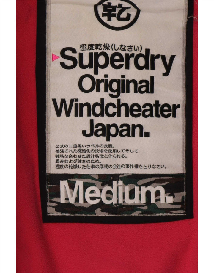 Giacca a vento con cappuccio da donna Superdry Windcheater UK 14 media nera