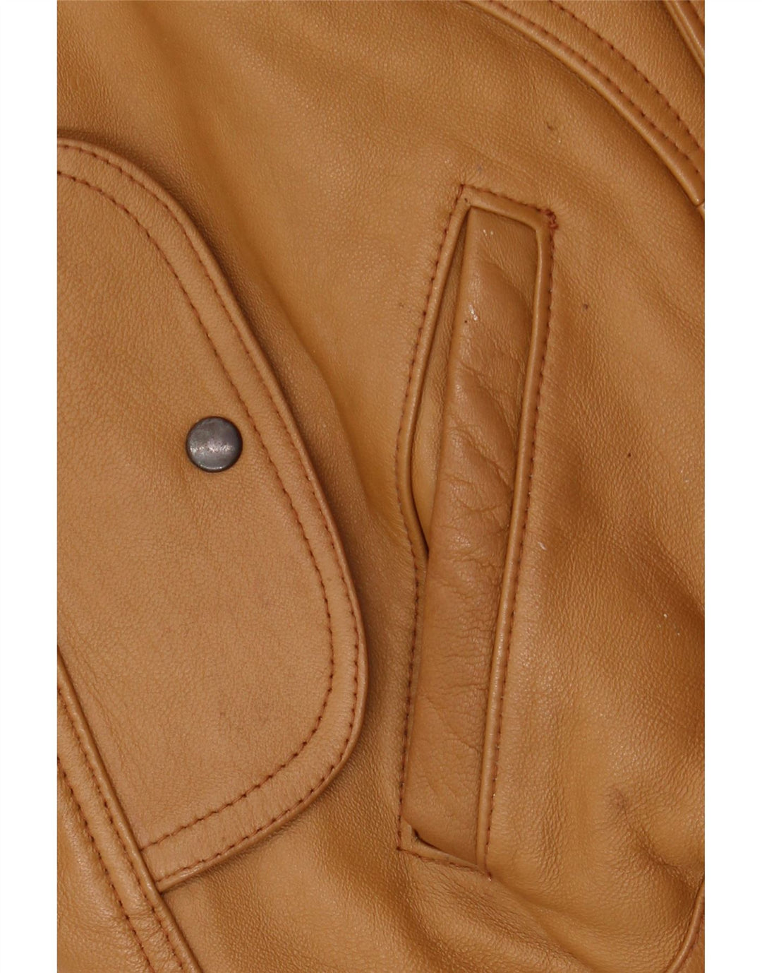 Giacca in pelle da uomo vestibilità ampia Pointers UK 38 Pelle marrone medio