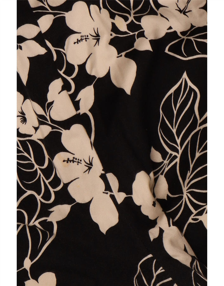 Pantaloni capri dritti da donna CHAPS US 16 2XL W38 L20 cotone floreale nero