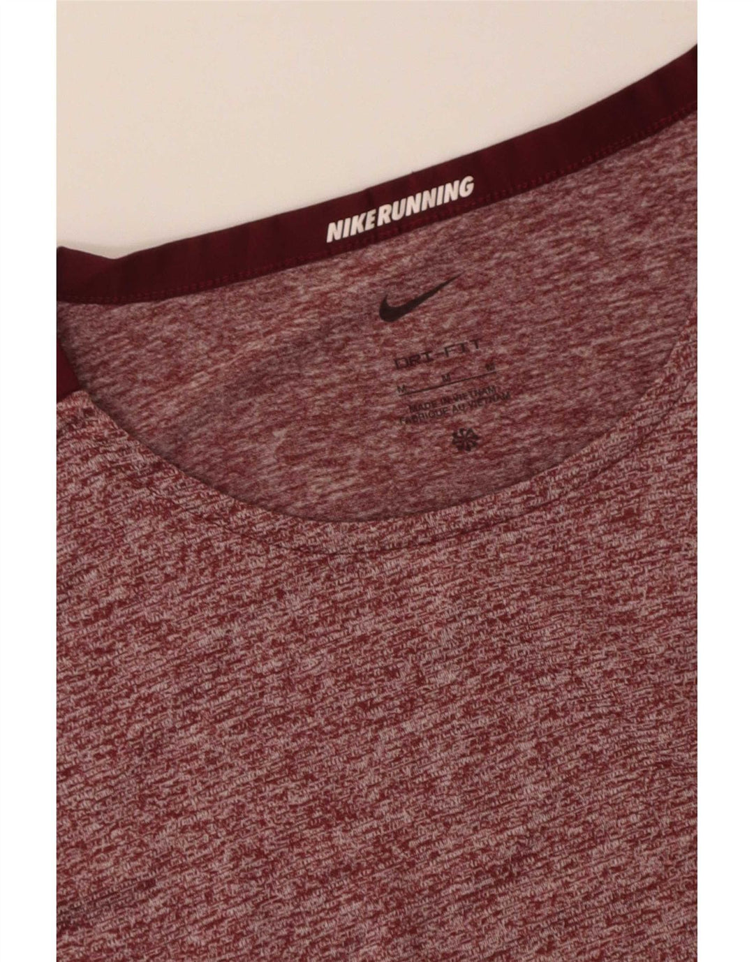 T-shirt da uomo Nike Top medio bordeaux screziato