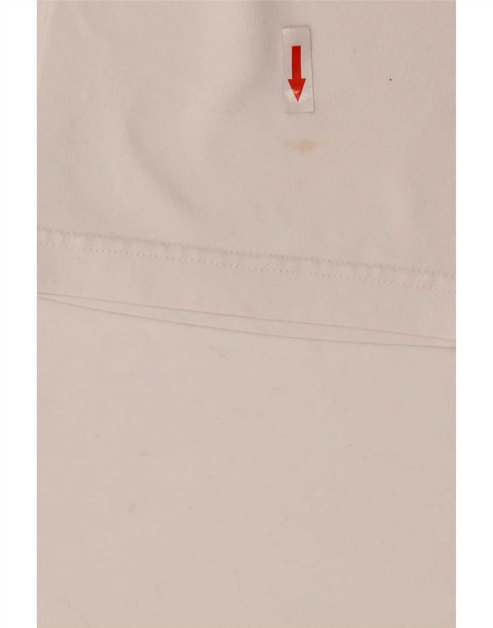 T-shirt grafica da uomo Adidas Top piccola in cotone bianco