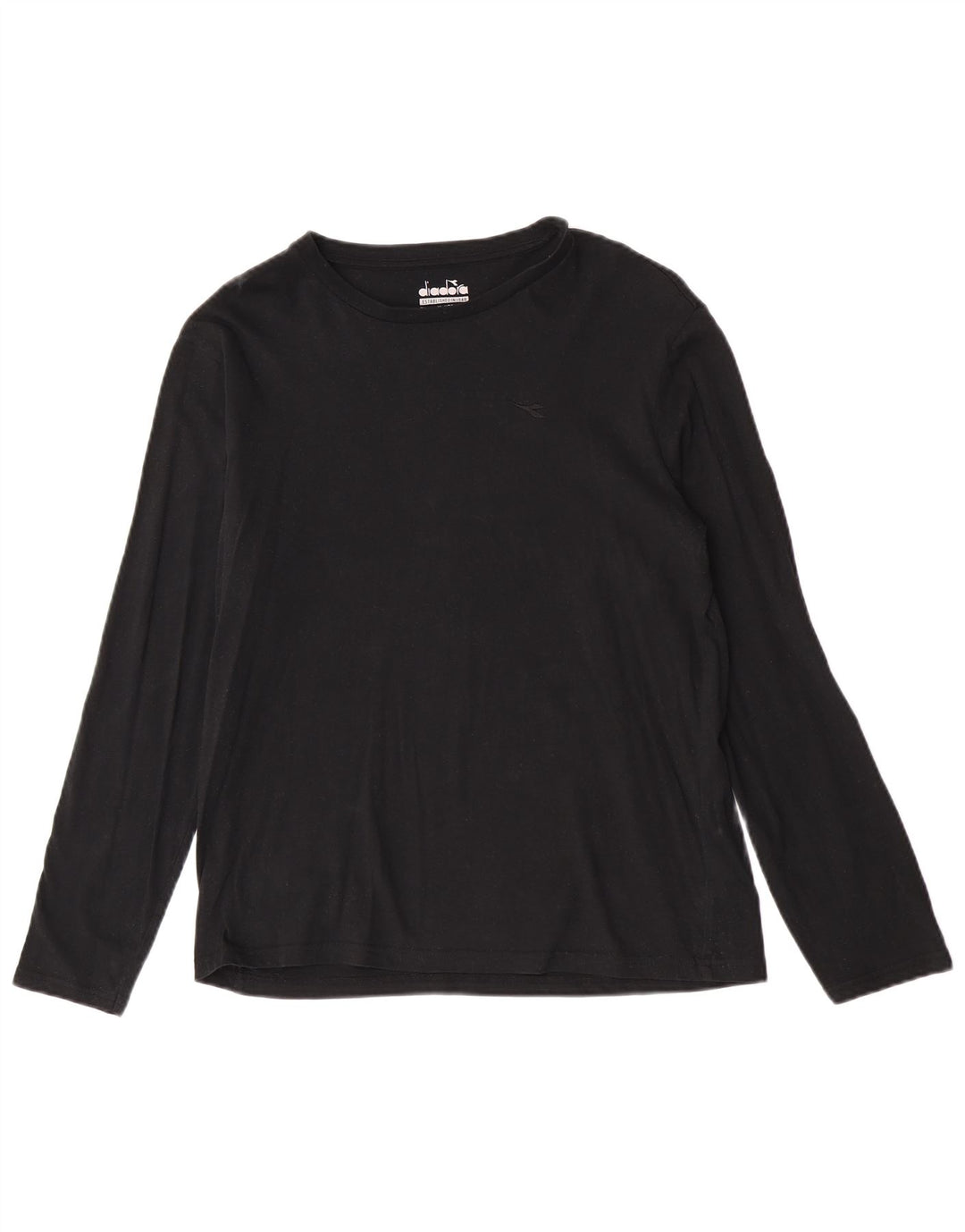 Top Diadora Uomo Manica Lunga Small Nero Cotone