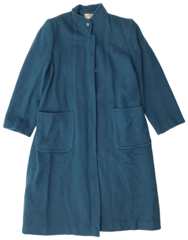 Cappotto Valentino Donna Miss V IT 44 Blu Medio Lana Classico