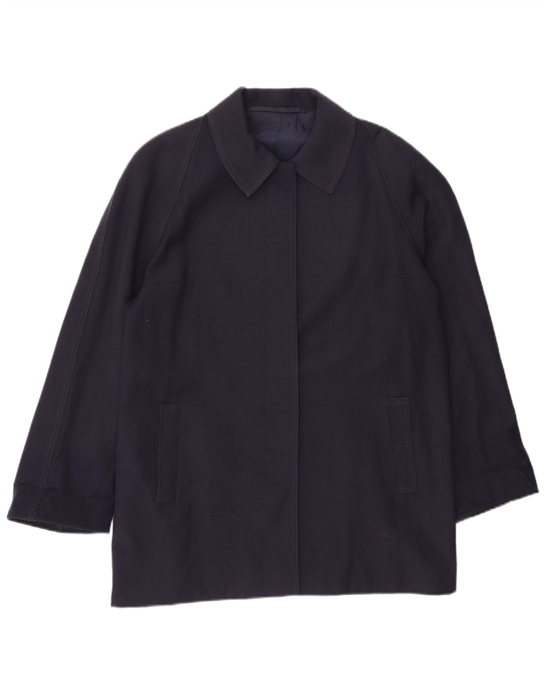 Cappotto vintage da donna UK 18 XL blu navy