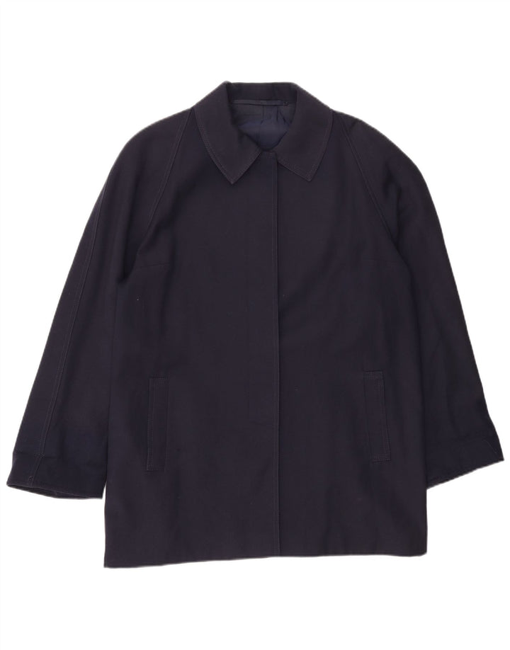 Cappotto vintage da donna UK 18 XL blu navy