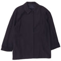 Cappotto vintage da donna UK 18 XL blu navy