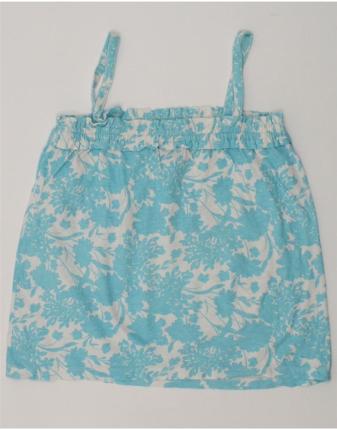 GAP Girls Crop Cami Top 7-8 Years Medium  Blue Floral | Vintage Gap | Thrift | Second-Hand Gap | Used Clothing | Messina Hembry 