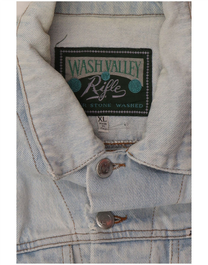 Giacca di jeans oversize da donna Rifle UK 18 XL Blu