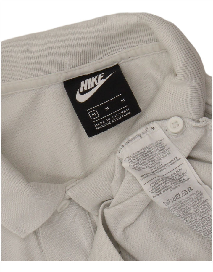 Polo NIKE da uomo in cotone bianco medio