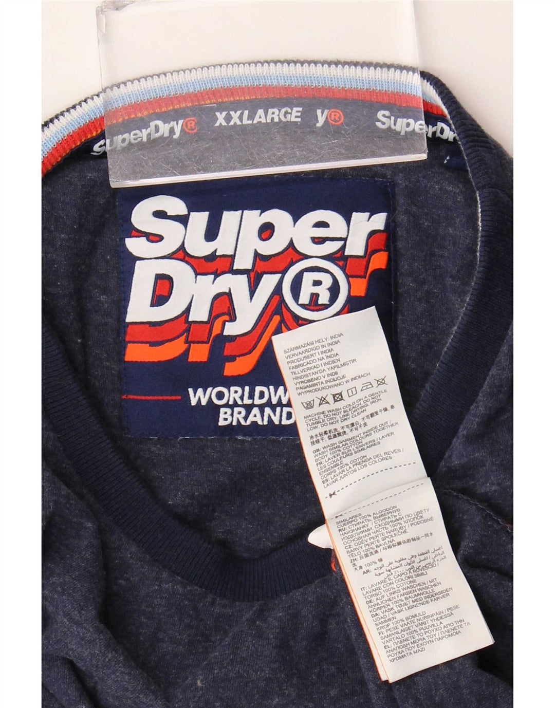 T-shirt da uomo Superdry Top 2XL in cotone blu